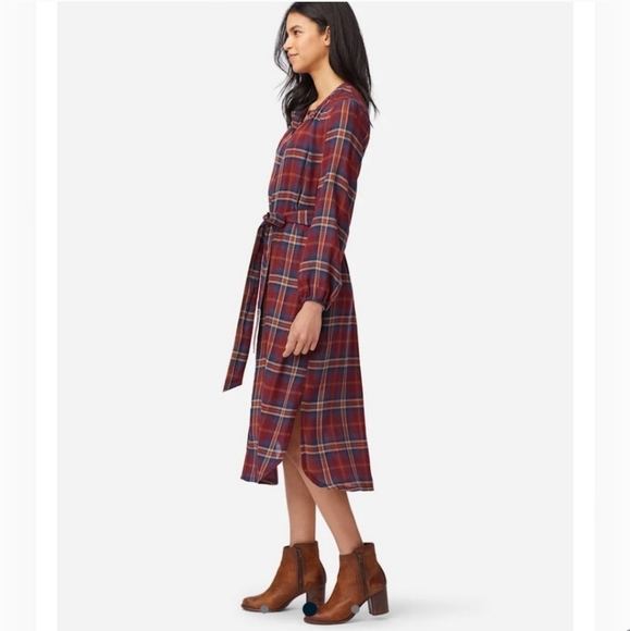 NWT Pendleton long-sleeve button-up plaid dress - Picture 2 of 12